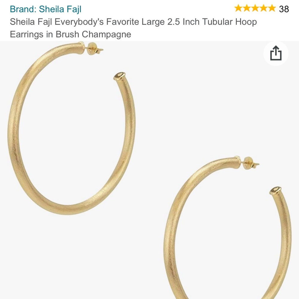 Sheila Fajl Large 2.5 Inch Tubular Hoop